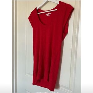 Isabel Marant Étoile 100% linen “zankou”short-sleeve t-shirt Red